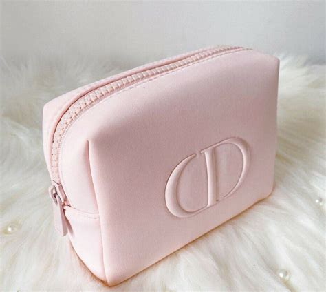 dior cream bag|christian dior makeup bag pink.